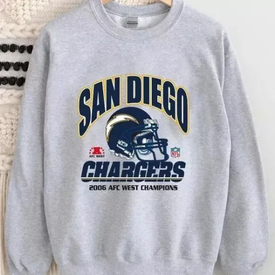 Discover 90s San Diego Chargers football Sweater Football Sport Unisex Sweatshirt Ash KH9403
