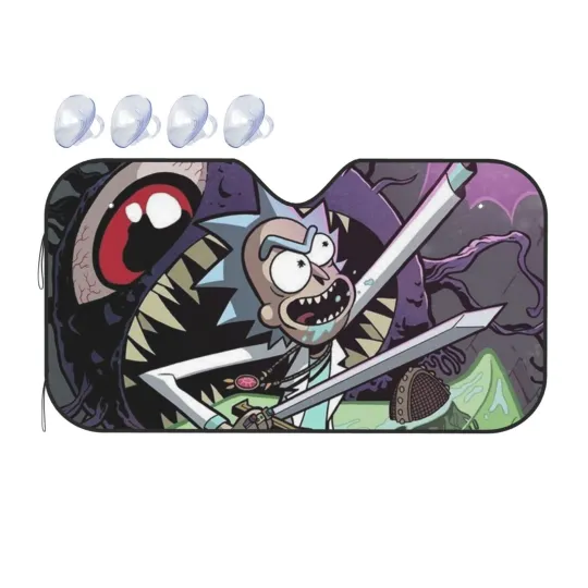 Discover Rick And Rickandmorty Car Sun Shade Windshield Sunshade Aluminum Foil Sun Shield For Uv