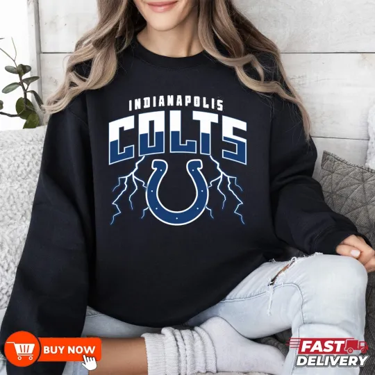 Indianapolis Colts Team Lightning Football Sweatshirt