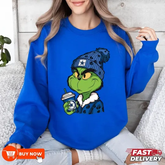 Discover funny character football Dallas Cowboys Team Football Sweatshirt - Full Color, Full Size