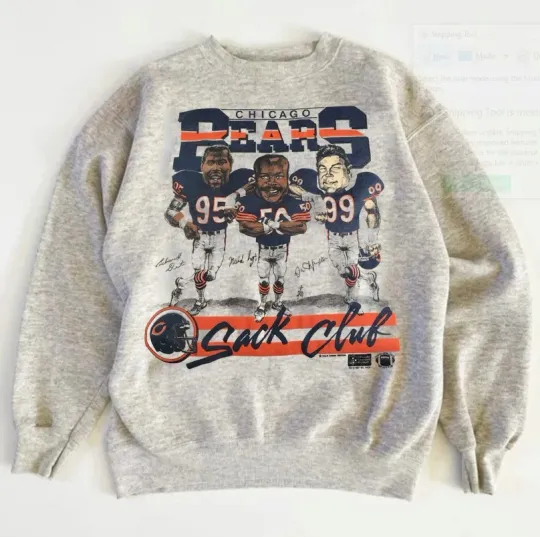 Discover Chicago Bears Caricature retro graphic Sweatshirt unisex men women ET5424