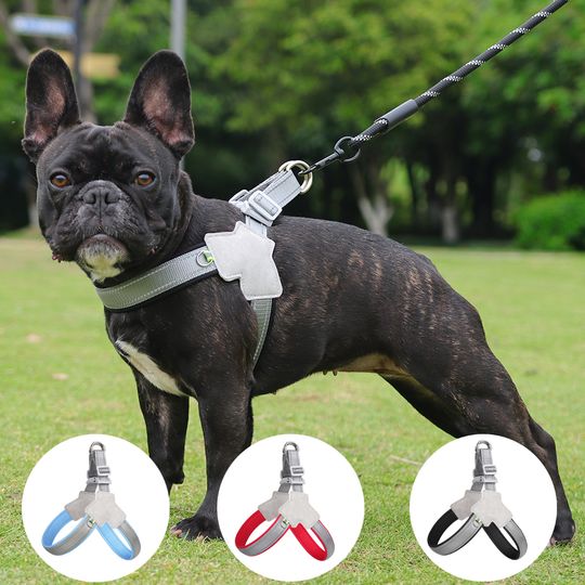 Discover No Pull Dog Harness For Small Medium Dogs Cats Reflective Adjustable Chest Strap Puppy French Bulldog Lead Collar Pet Supplies