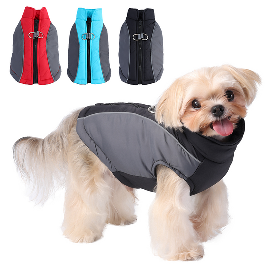 Discover Warm Pet Jacket For Winter Reflective Dog Vest Coat For Small Meidum Dogs Winterproof Puppy Outfits With D-ring Yorkies Apparel