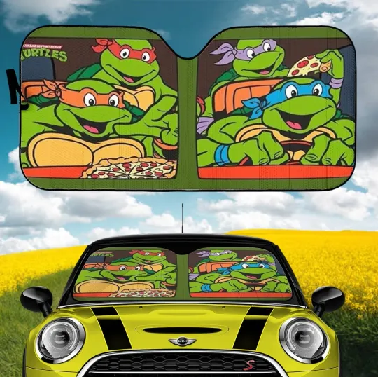 Discover Classic Teenage Mutant Ninja Turtles Driving Car Auto Sunshades