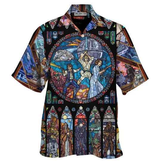 Star Wars Stained Glass Summer Hawaiian Shirt