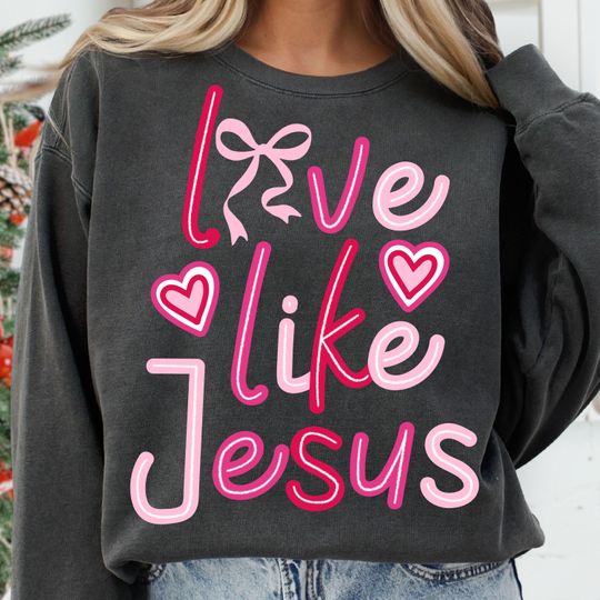 Discover Love like Jesus Coquette Png, Valentine Png, Jesus valentine png, Valentines day png, Coquette Heart Bow png, Valentines Png
