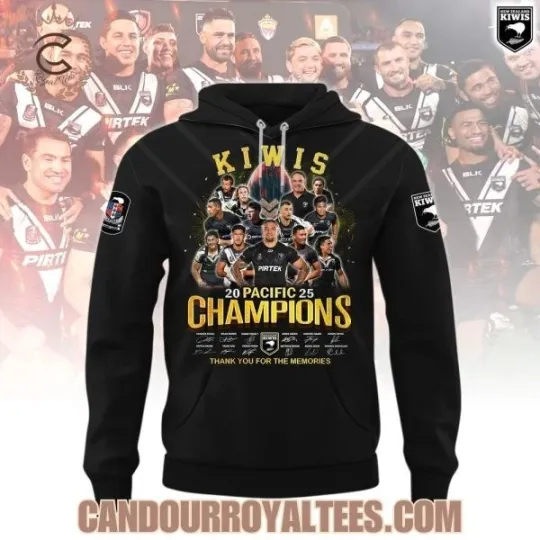 Discover Kiwi.s 2025 Pacific Champions Thank You Hoodie