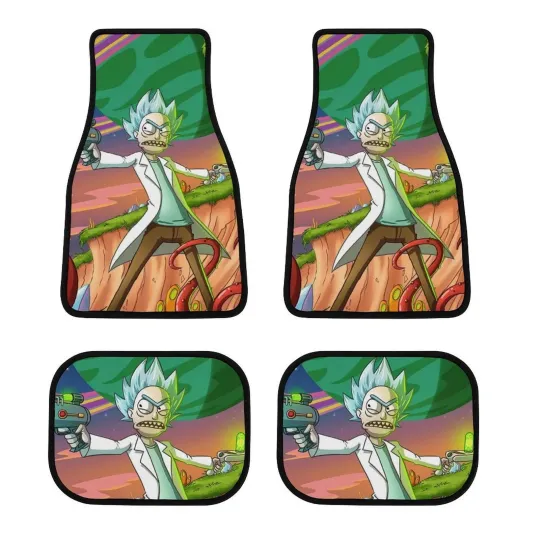 Rick And Rickandmorty Print Car Mats Weather Front & Rear Mats Car Floor Carpet