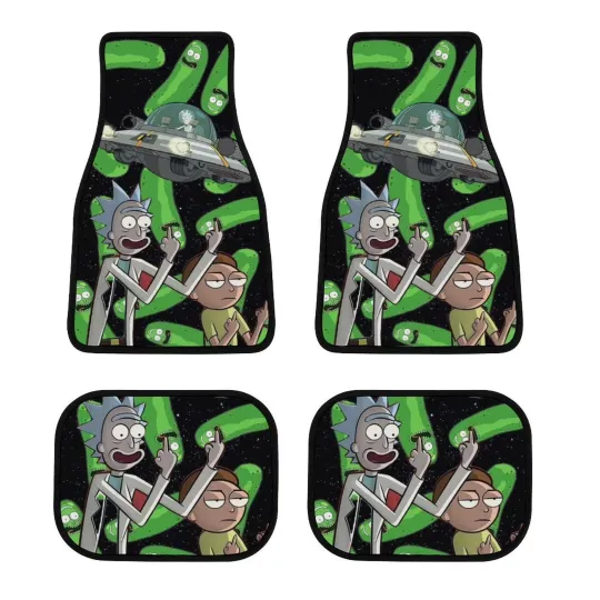 Rick And Rickandmorty Print Car Mats Weather Front & Rear Mats Car Floor Mats