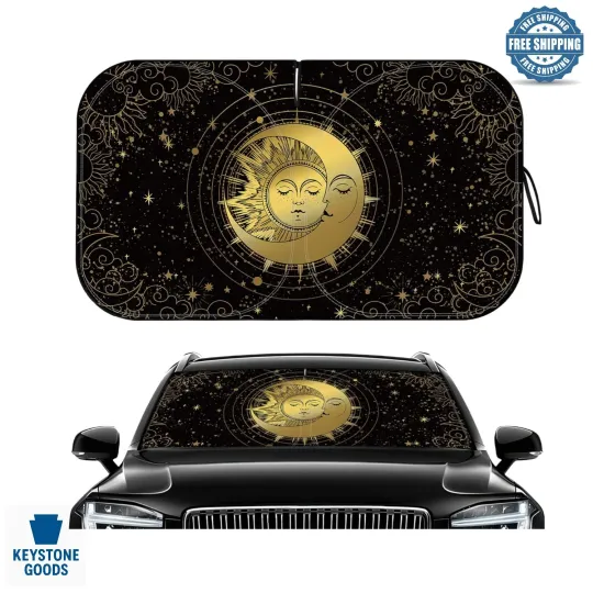 Discover Universal Foldable Car Windshield Sun Shade - 55x32 Inches