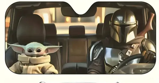 Discover Star Wars. Mandalorian & Grogu Car Sunshade,Windshield Protector.