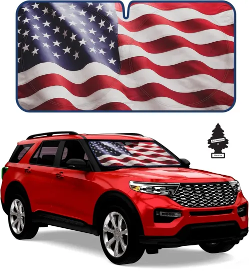 Discover New American Flag Car Window Windshield Popups Sun Shade For VW