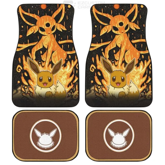 Eevee PKM Car Floor Mats Custom Anime Car Accessories