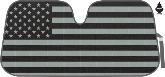 Discover For Infiniti Car Windshield Sun Shade – Foldable USA Flag Reflective 57x27