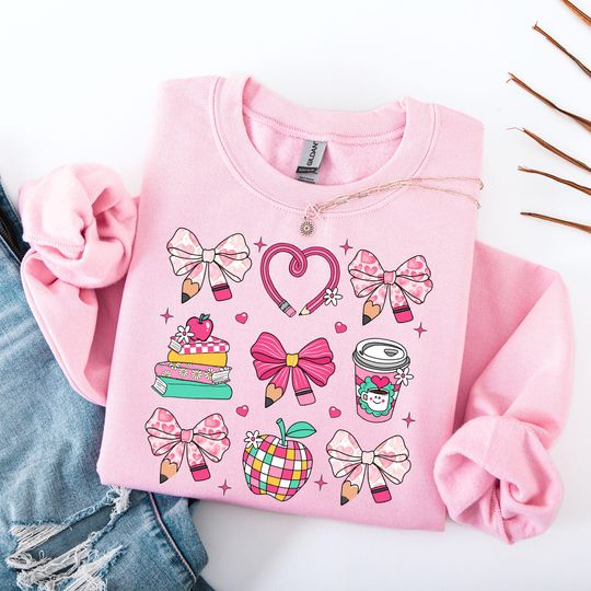 Discover Teacher Valentine Coquette Png, Pink Valentine Teacher Png, Retro Teacher Gift, Teacher Valentine Shirt Design, Teacher Heart Png, XOXO Png