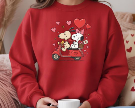 Discover Valentine Snoopy Sweatshirt, Valentine's Day Sweat