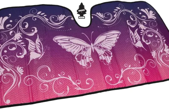 Discover For Subaaru New New Large Purple Butterfly Car Windshield Popups Sun Shade Bundle