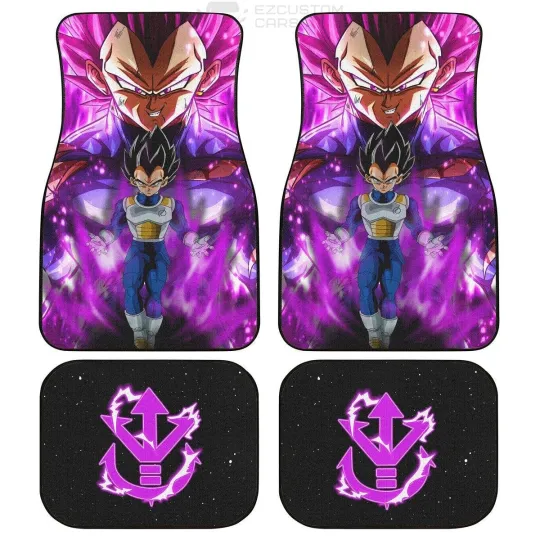 Vegeta Ultra Ego Custom Car Floor Mats Dragon Ball Anime Car Accessories
