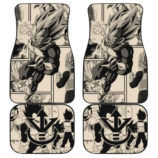 Dragon Ball Z Car Floor Mats Vegeta Mix Manga DBZ Car Accessories