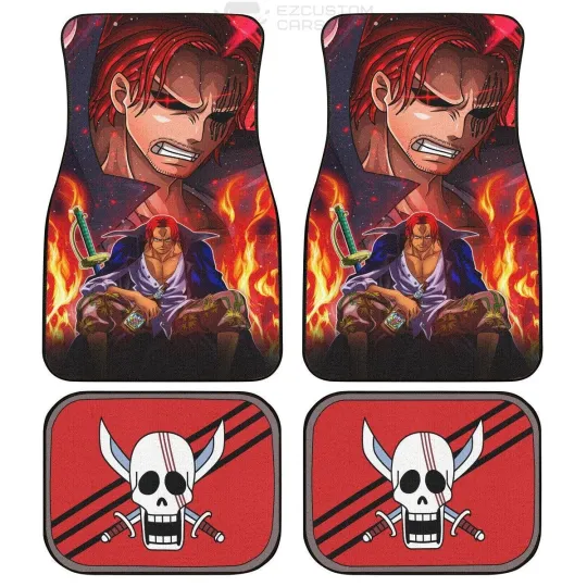 Discover Shanks One Piece Car Floor Mats Custom Anime Car Accessories