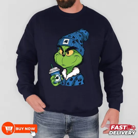 funny character football Carolina Panthers Team Football Sweatshirt