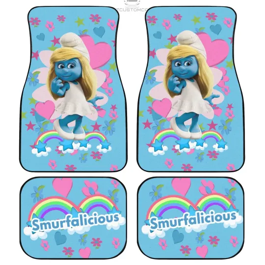 Discover Smurfette Car Floor Mats Custom for Smuurfs Car Decoration