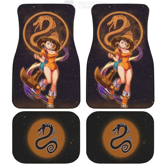 Discover Seven Deadly Sins Anime Car Accessories Custom Diane Car Floor Mats