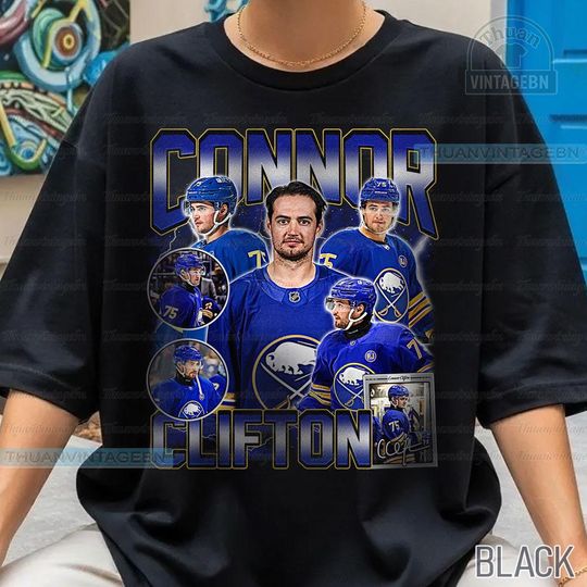 Discover Vintage Connor Clifton shirt, Connor Clifton Tee, Comfort colors Connor Clifton Tee, Bootleg Rap tee, Buffalo Youth Hockey Tee