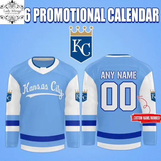 Personalized Kansas City Royals 2026 Hockey Shirt Men's Fan Gear Gift