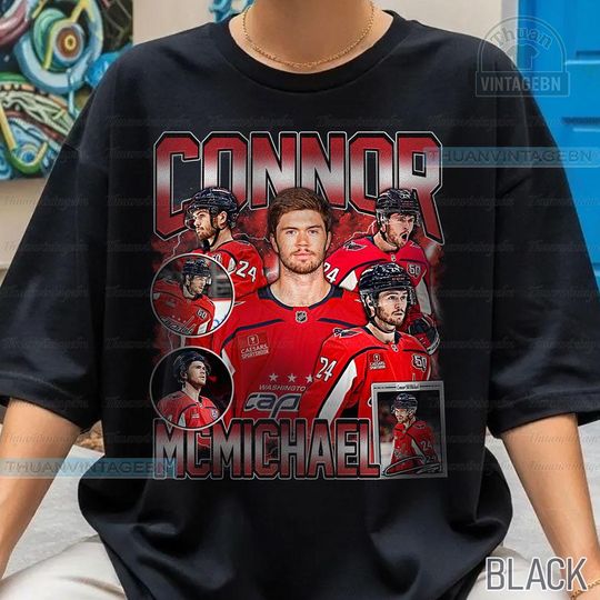 Discover Vintage Connor McMichael shirt, Connor McMichael Tee, Comfort colors Connor McMichael Tee, Bootleg Rap tee, Washington Youth Hockey Tee