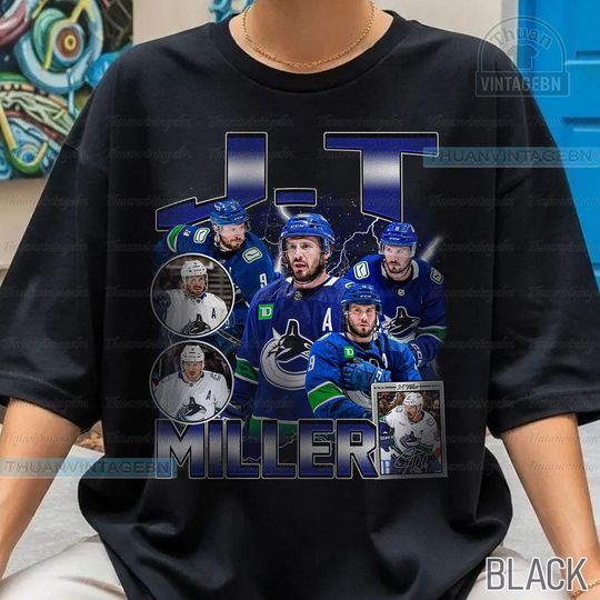 Discover Vintage J.T. Miller shirt, J.T. Miller Tee, Comfort colors J.T. Miller Tee, Bootleg Rap tee, Vancouver Youth Hockey Tee