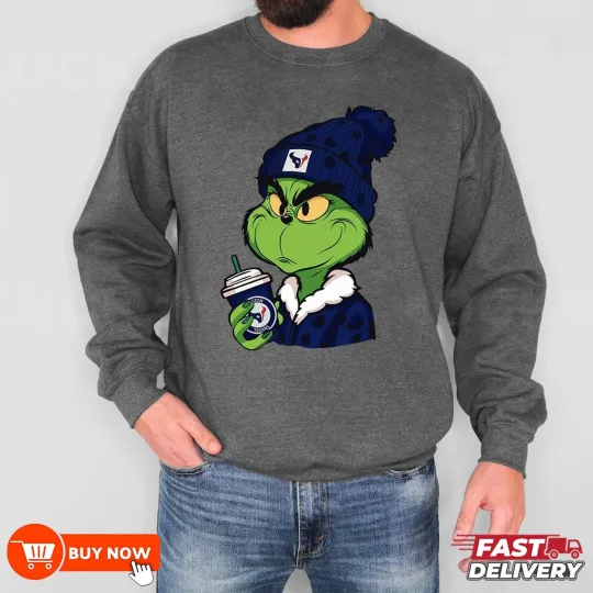 Discover funny character football Houston Texans Team Football Sweatshirt - Full Color, Full Size