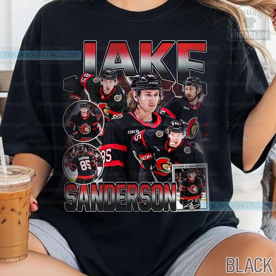 Discover Vintage Jake Sanderson shirt, Jake Sanderson Tee, Comfort colors Jake Sanderson Tee, Bootleg Rap tee, Ottawa Youth Hockey Tee