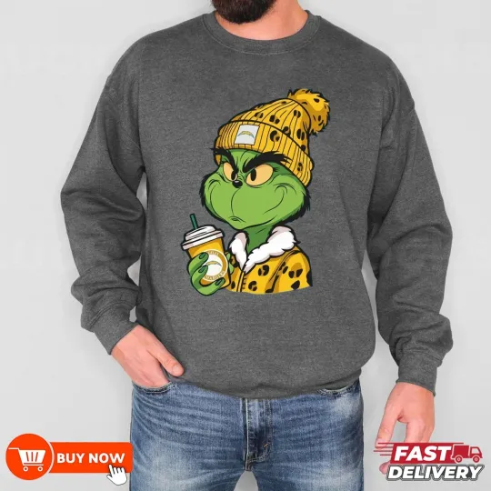 Discover funny character football Los Angeles Chargers Team Football Sweatshirt - Full Color, Full Size