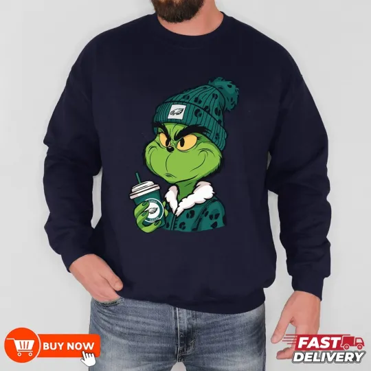 Discover funny character football Philadelphia Eagles Team Football Sweatshirt - Full Color, Full Size