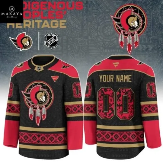 Discover Ottawa Senator Indigenou Peoples Heritage 2025 Personalized Hockey Jersey