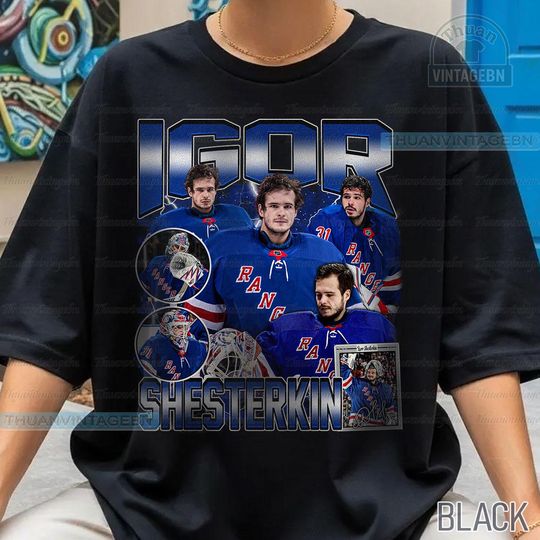 Discover Vintage Igor Shesterkin shirt, Igor Shesterkin Tee, Comfort colors Igor Shesterkin Tee, Bootleg Rap tee, New York Youth Hockey Tee
