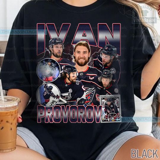 Discover Vintage Ivan Provorov shirt, Ivan Provorov Tee, Comfort colors Ivan Provorov Tee, Bootleg Rap tee, Columbus Youth Hockey Tee