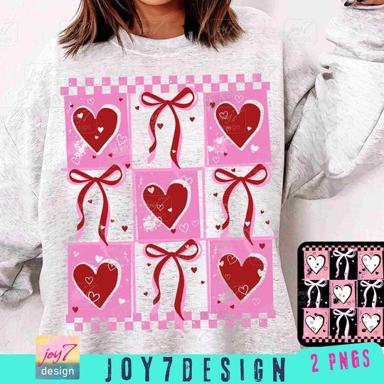 Discover Valentine's day Heart Coquette bow Sweatshirt Retro Valentine Sweatshirt
