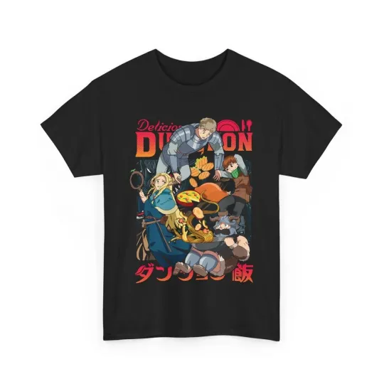 Discover Anime Vintage Laios Touden Dungeon Meshi T-Shirt