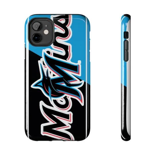 Discover MLB Miami Marlins Phone Case, Baseball Fan Gift Samsung Galaxy Apple Iphone