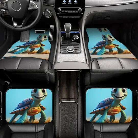 Samurai Cat JDM Car Floor Mats Anime Car Floor Mats