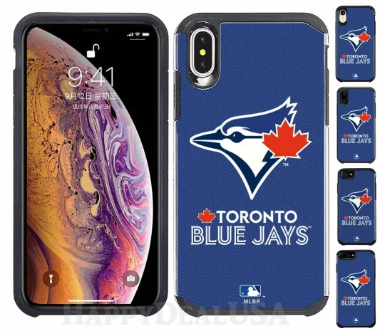 Discover Official MLB ShockProof Hybrid Cover Case for Cell Phone - Toronto Blue Jays