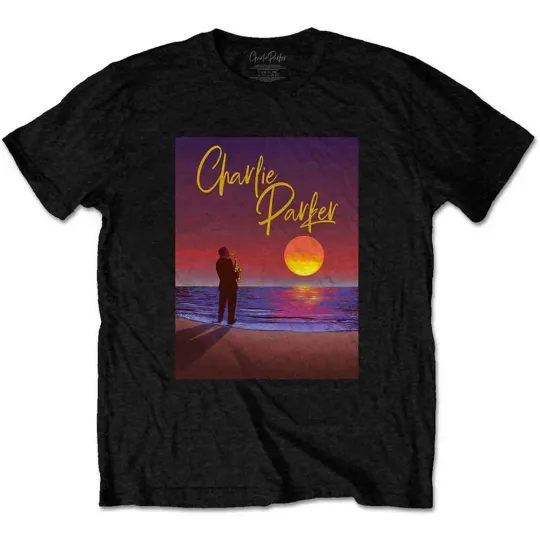 Discover Charlie Parker Unisex T-Shirt Purple Sunset