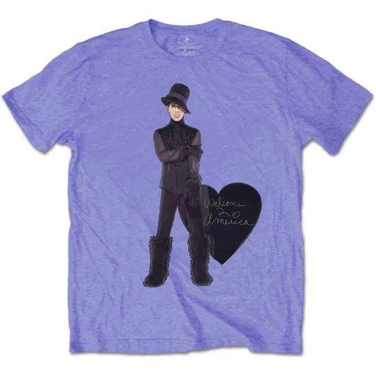 Discover Prince Unisex T-Shirt Heart Purple