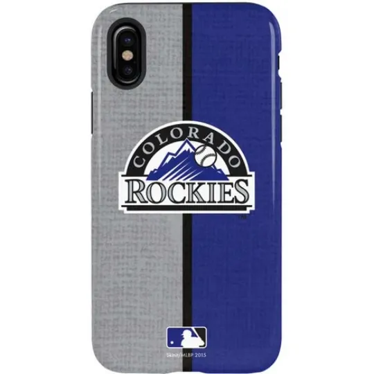 Discover Skinit MLB Colorado Rockies Pro Split Color Case for iPhone X & XS (5.8")