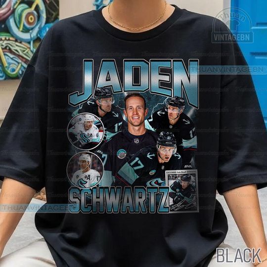 Discover Vintage Jaden Schwartz shirt, Jaden Schwartz Tee, Comfort colors Jaden Schwartz Tee, Bootleg Rap tee, Seattle Youth Hockey Tee