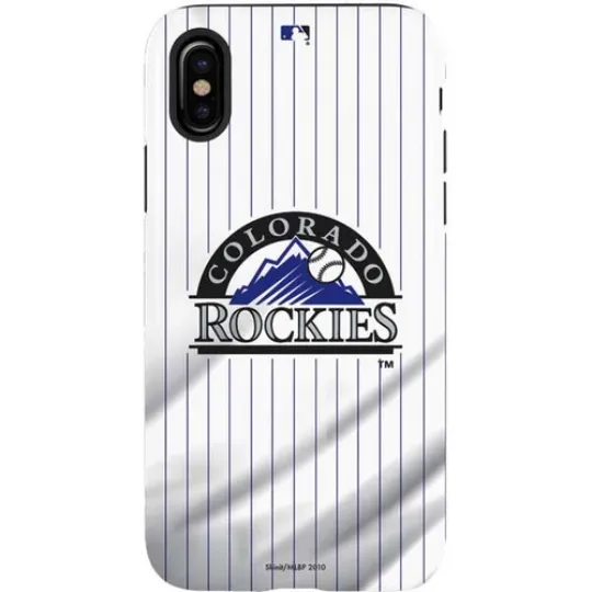 Discover Skinit MLB Colorado Rockies Pro Stripe Case for iPhone X & XS (5.8")