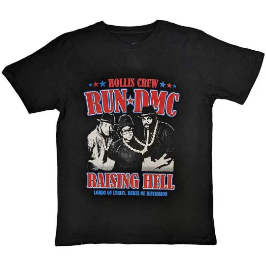 Discover Run DMC Unisex T-Shirt Raising Hell Americana Medium