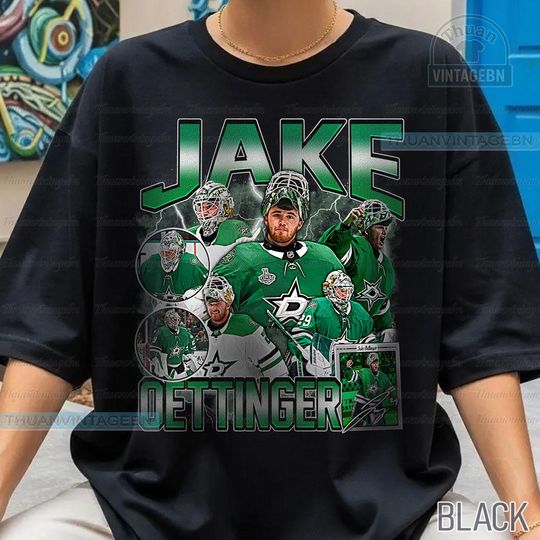 Discover Vintage Jake Oettinger 1 shirt, Jake Oettinger Tee, Comfort colors Jake Oettinger Tee, Bootleg Rap tee, Dallas Youth Hockey Tee